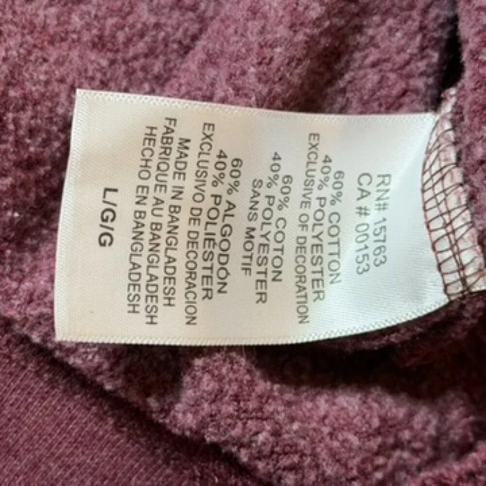 Champion‎ Minnesota Golden Gophers Sweatshirt Maroon Fleece Crewneck L - Picture 6 of 7